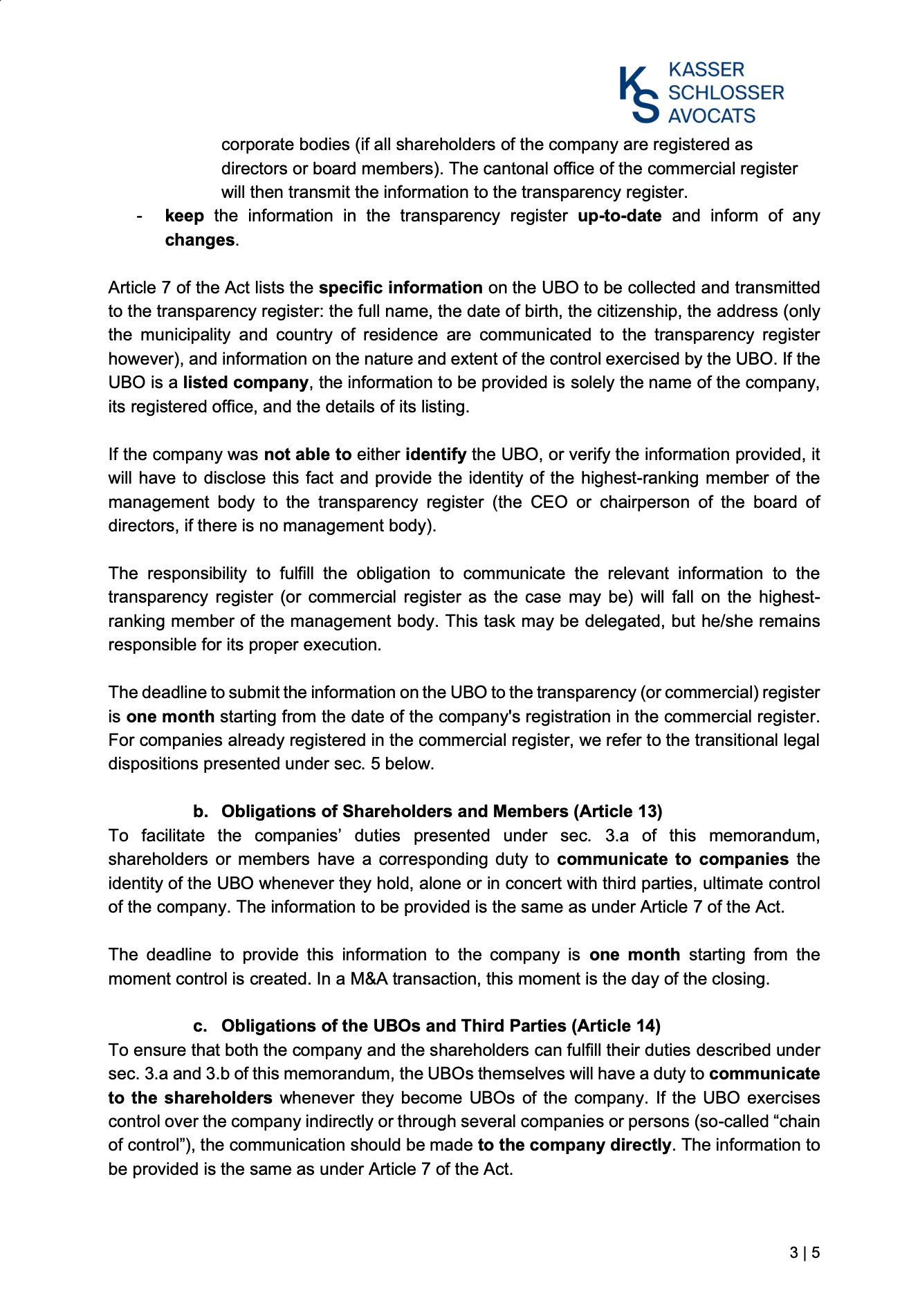 New Obligations on Legal Entity Transparency and Beneficial Ownership: Who Is Affected?