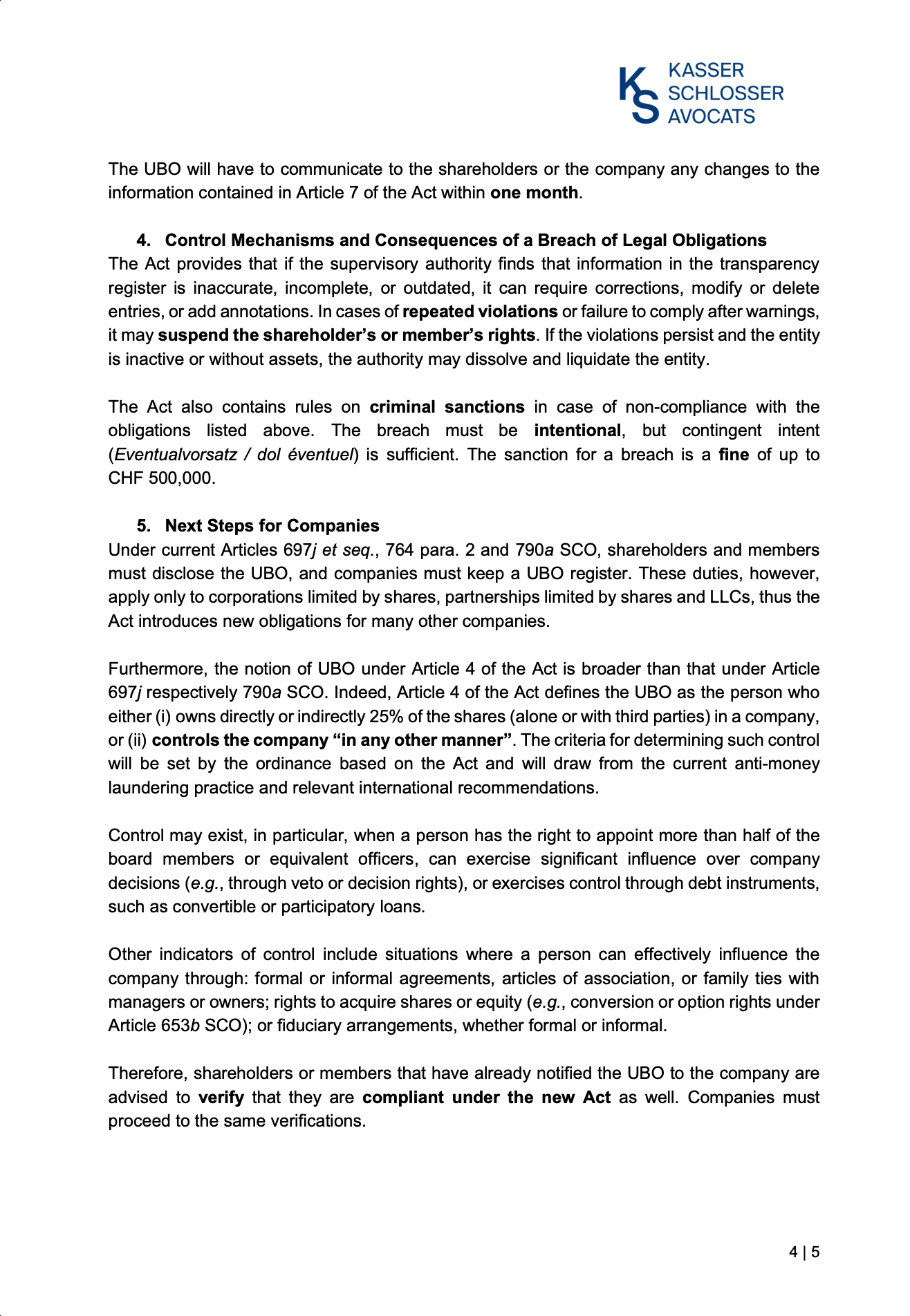 New Obligations on Legal Entity Transparency and Beneficial Ownership: Who Is Affected?